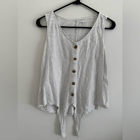 Loft Women's Size Small Mixed Summer Tops and Skirts Set - Neutral & Blue Prints - Picture 4 of 8